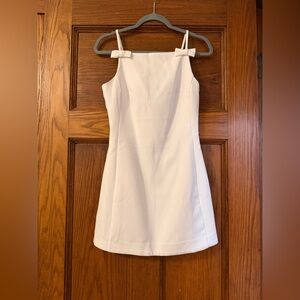 Endless Rose White Mini Dress with Bow Straps